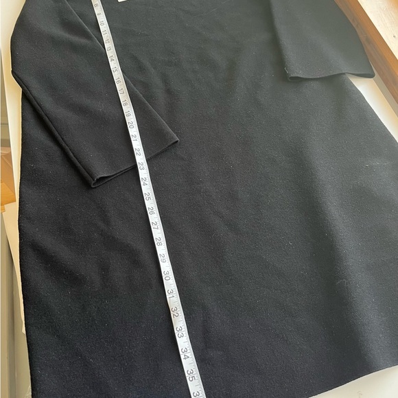 Eileen Fisher black stretch wool dress or long top - Picture 6 of 6